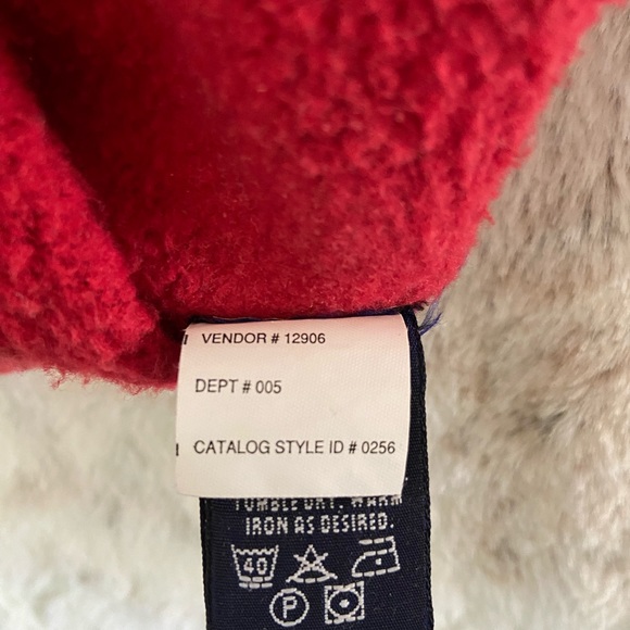 Eddie Bauer Mens Red 3/4 zipper pullover hoodie size XXL - Picture 10 of 11